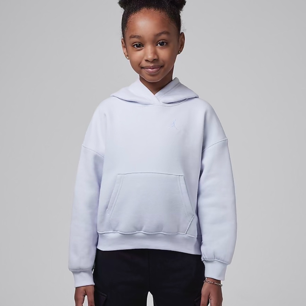 NWT - Nike Jordan Football Gray Girls Hoodie - Size S